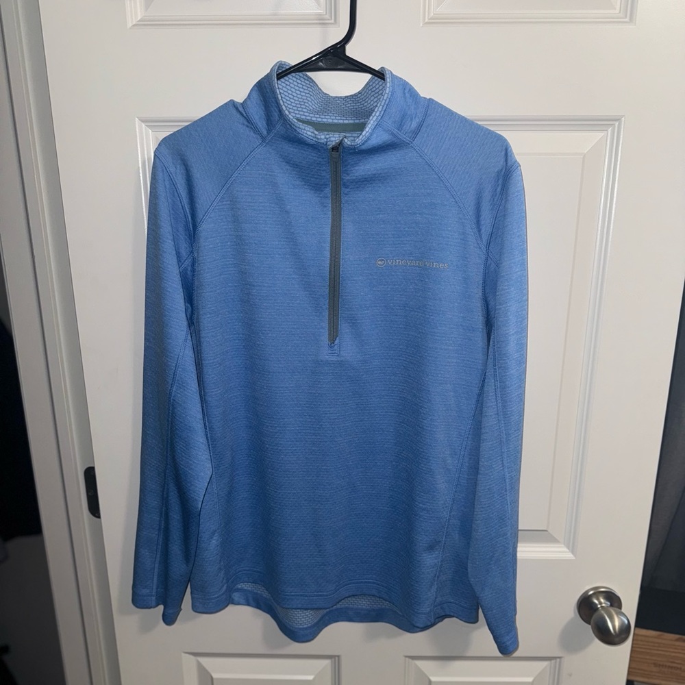 Vineyard Vines Sankaty 1/4 Zip (blue) - Size M